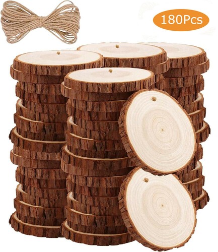 200pcs natural wood slices - 30-200pcs,