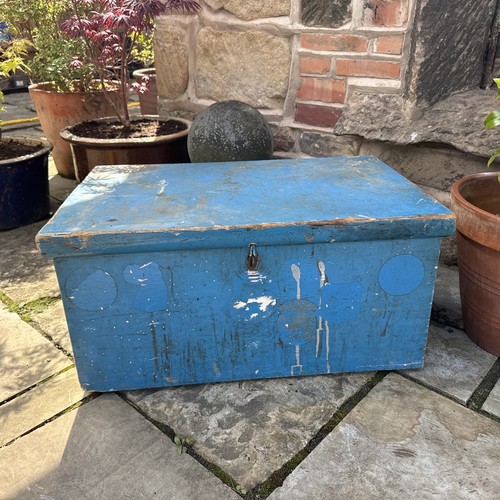 Wooden tool chest vintage - tool, box
