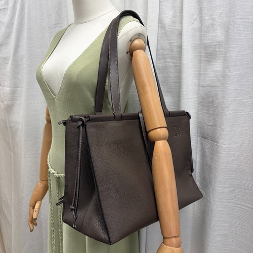 Loewe cushion tote bag grey - in,