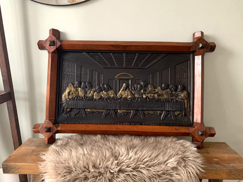 Leonardo vinci oak - da, framed