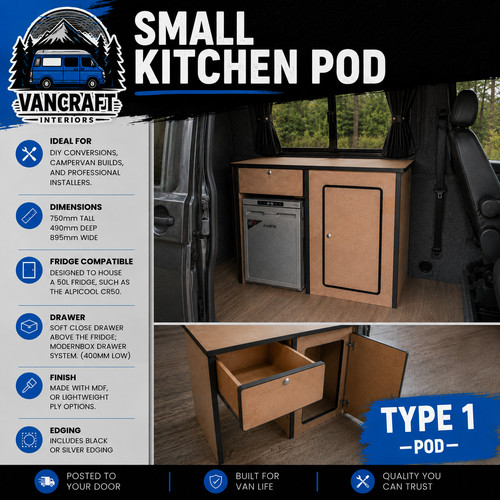 Camper kitchen pod mdf unit - camper,