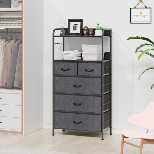 Tall chest drawers fabric - of,