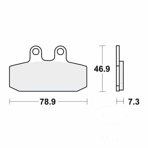 Trw brake pads standard mcb557 - trw,