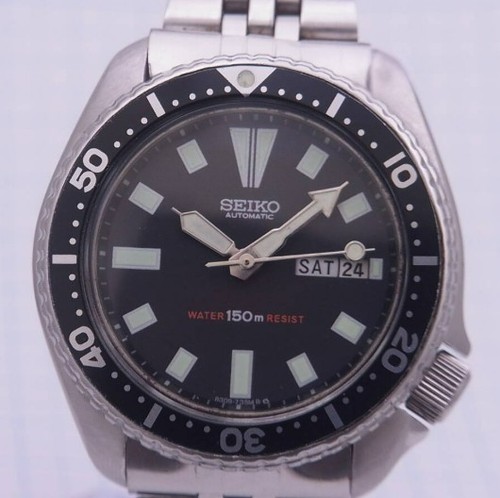 Vintage seiko 6309 7290 black - vintage,