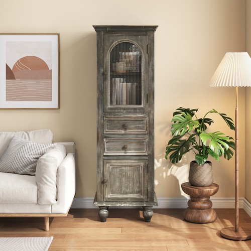 Farmhouse tall narrow - tall, cabinet