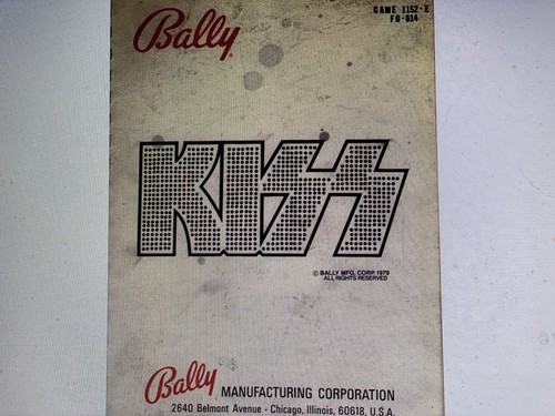 Pinball machine bally - machine, kiss
