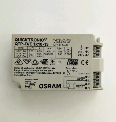 Osram qtp x 10 - qtp-d/e, 10-13w