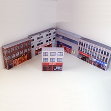 Card OO Gauge Buildings Shops