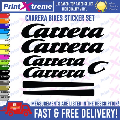 Carrera bikes vinyl decals - carrera,