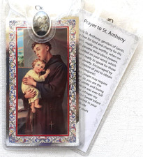 ST ANTHONY    Prayer Card with