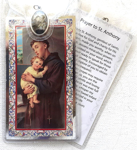 Anthony prayer card with - anthony,
