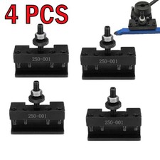 4PCS 250-001 Quick Change Turning Steel Facing CNC Lathe Tool Holder Post Holder