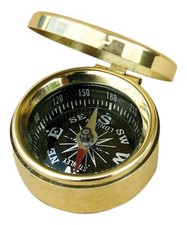Small Compass Made of Brass 3,5 CM Sea-Club