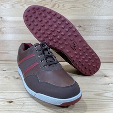 FootJoy Contour Spikeless Golf Shoes Men’s 11.5 M Brown Leather Waterproof 54371