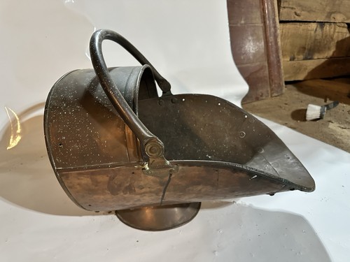 Antique copper brass log - brass,