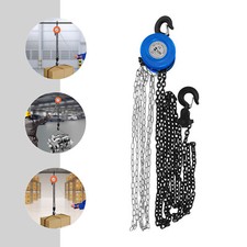 Hand Chain Hoist Manual Operated Crane Chain Hand Hoist with 3m/9.84ft Chain 2T