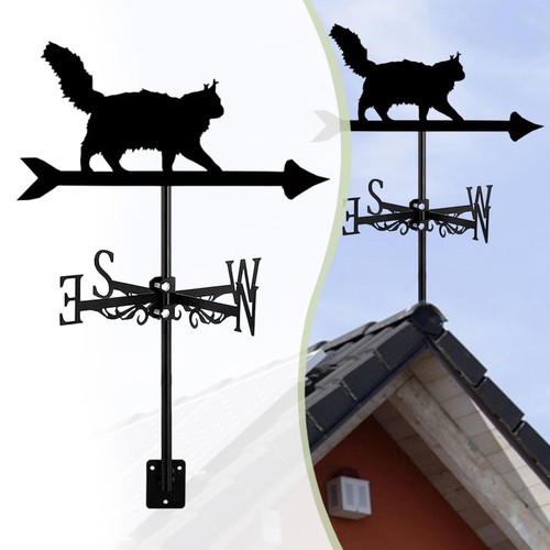 Cat metal weathervane retro - cat,