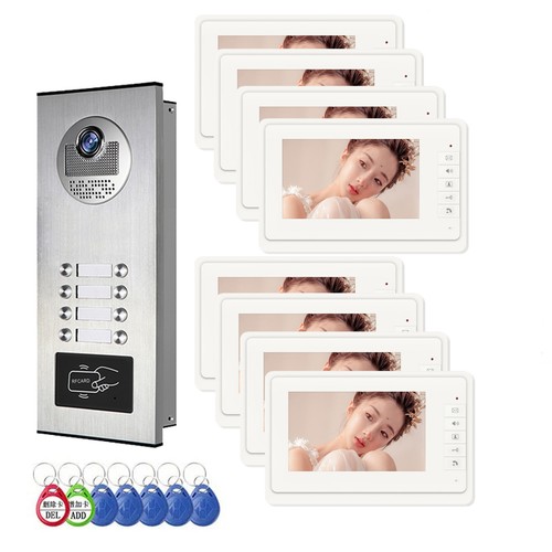 Wired video apartment intercom - video,