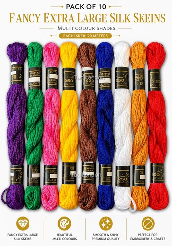 Skeins large silk - silk, stranded