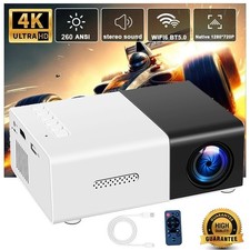 Portable Pocket Mini Movie Projector Fits Office Home 720p/1080p 1920*1080 Pixel