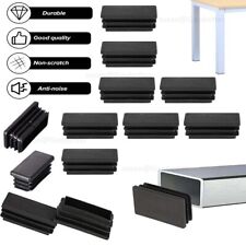 Rectangular Plastic End Caps For Tubing Blanking Plugs Inserts Furniture Feet