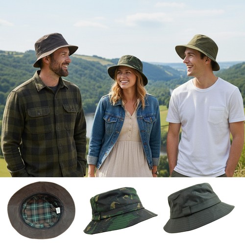 Safari wax cotton bucket - wax,
