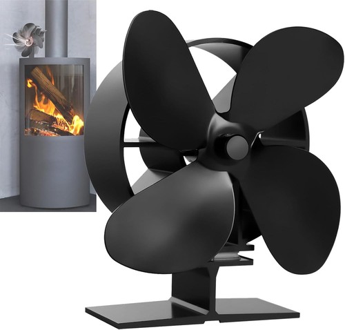 Wood stove fan blades silent - wood,