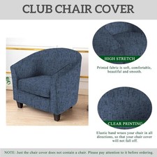 2 Piece Tub Chair Cover Barrel