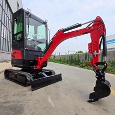 2026 LE1.5 Ton Kubota Engine Cab swing boom pilot control tracks free delivery 