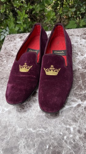 Church burgundy velvet - burgundy,