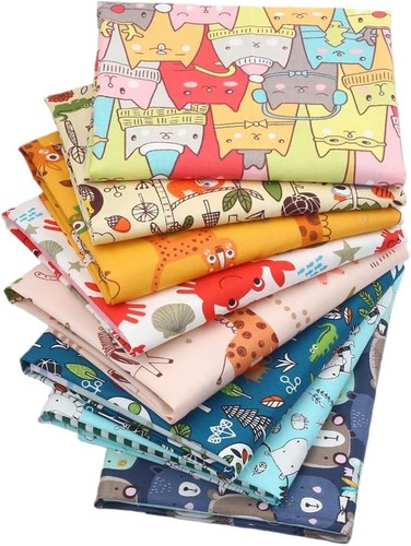 Craftsfabrics 8pcs 100 cotton - 8pcs, 100%