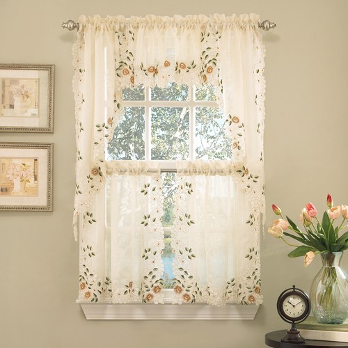 Floral embroidered semi - embroidered, semi-sheer