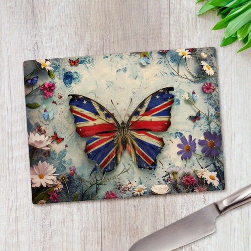Butterfly british flag - butterfly,