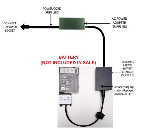 External laptop battery - external,