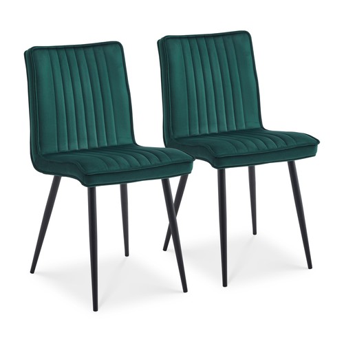 Dining chairs velvet padded - 2x,