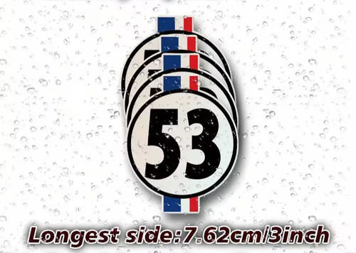 Herbie vinyl decal - 53, 53