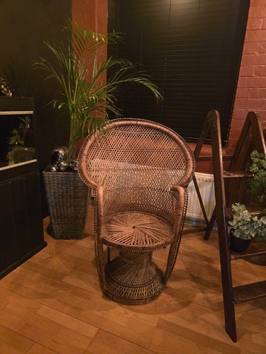 Vintage 1970s rattan wicker - vintage, &
