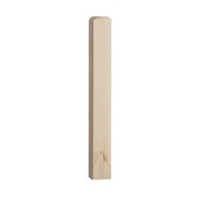 Cheshire Staircase Newel Base 90mm Pre-drilled Newel 90mm Oak Pine