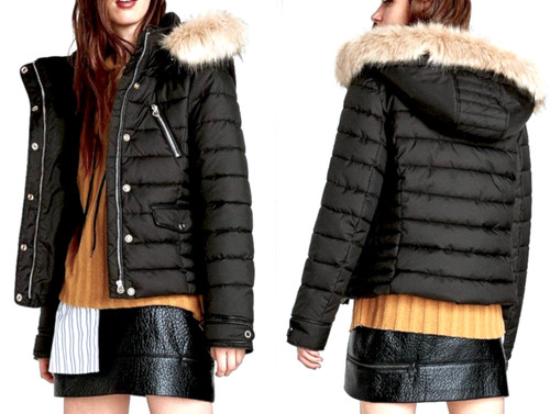 Zara short black - zara, jacket