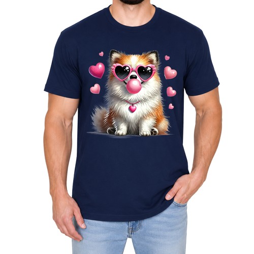 Cute pomeranian mens shirt - pomeranian, t-shirt