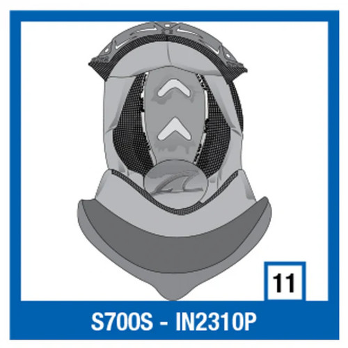 Shark top liner - top, titanium