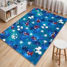 Mickey Mouse the Wizard Area Rug, Disney Character Cartoon Kids Room Carpet, Mat
