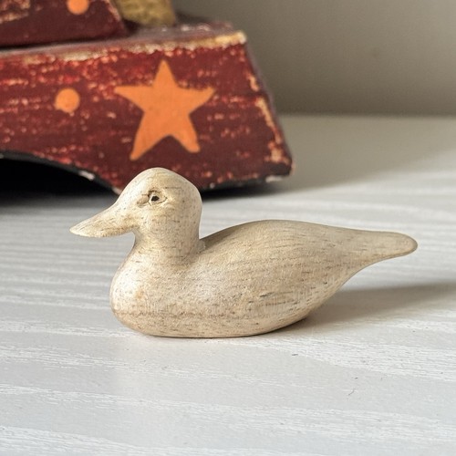 Hand carved wooden - wooden, duck