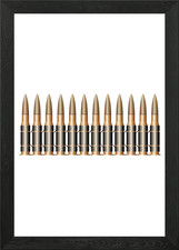 Bullet Belt Framed Wall Art