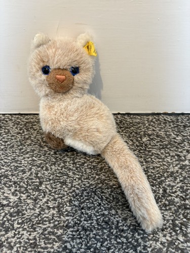 Steiff vintage cat plush - vintage, beige