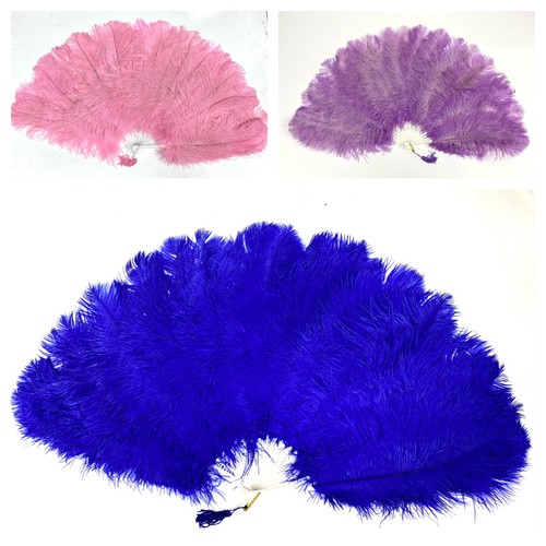 Large ostrich drab feather - large,