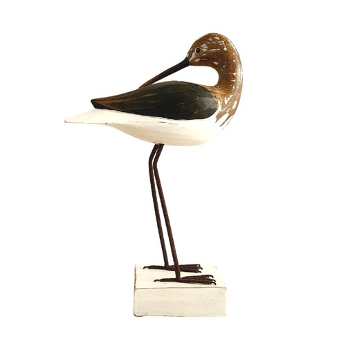 Wooden sandpiper hand carved - wooden,