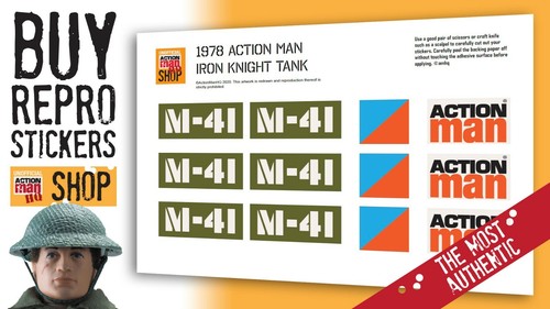 Action man iron knight tank - man,