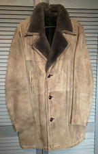 Mens Vintage Brown Real Suede
