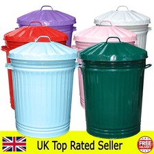 90L LARGE COLOURED METAL BIN
